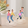 Dynamic Duos Delight Besties Strike a Pose in Style Funny Poses Keepsake Personalized Acrylic Shaking Stand