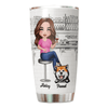 Dog Mom Cannot Survive On Wine Alone Personalized Tumbler