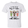 Give Me Dogs And Coffee Dog Mom Personalized Shirt