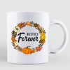 Fall Season Girls Wreath Personalized Mug