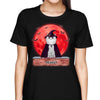 Halloween Cats On Roof Red Moon Personalized Shirt