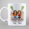 Doll Besties Best Friends Standing Sitting On The Road Personalized Mug