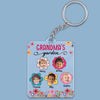 Grandma‘s Garden Grandkids Custom Face Photo Personalized Acrylic Keychain