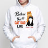 Rockin‘ The Cat Dad Life Fluffy Cats Personalized Hoodie Sweatshirt