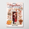 Built A Life We Loved Couple Fall Season Personalized Poster