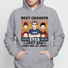 Best Dad Grandpa Ever Retro Personalized Hoodie Sweatshirt