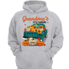 Green Checkered Truck Grandma Pumpkins Personalized Shirt