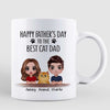 Doll Couple And Cats Happy Father‘s Day Gift Personalized Mug