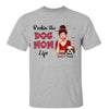 Polka Dot Pattern Rockin‘ The Dog Mom Life Personalized Shirt