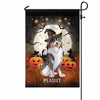 Halloween Night Cute Sitting Dogs Personalized Garden Flag