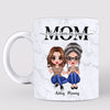 Mom We Love You Marble Texture Doll Women Sitting Personalized Mug
