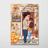 Home Sweet Home Couple Fall Season Personalized Poster