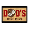 Baseball Dad‘s Home Run Personalized Doormat