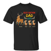 Retro Best Buckin‘ Dad Grandpa Walking Deers Personalized Shirt