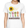 Cute Dinosaur Costume Kid Sunflower Personalized Shirt