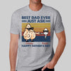 Best Dad Ever Little Cute Kids Personalized Shirt