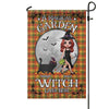 Magical Garden Walking Witch And Cats Personalized Garden Flag