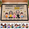 Doll Grandparents Grandma Grandpa Reasons To Bee Happy Personalized Doormat