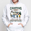 Camping Dad Cooler Man Sitting With Kids Personalized Hoodie Sweatshirt