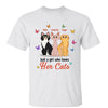 Sitting Cartoon Cats Butterflies Personalized Shirt