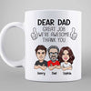 Dear Dad We‘re Awesome Caricature Style Personalized Mug