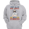 Keep Dad Jokes In Dadabase Father‘s Day Gift Personalized Hoodie Sweatshirt