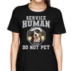 Service Human Custom Dog Photo Personalized Shirt - Gift For Dog Lover