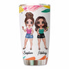 Summer Vibe Doll Besties Standing Personalized Tumbler