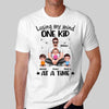 Real Man Sitting Losing My Mind One Kid At A Time Personalized Shirt