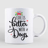 Summer Life Is Better With Dog Personalized Mug