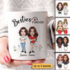 Besties Forever Cartoon Caricature Best Friend Personalized Mug