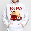 Halloween Devil Dog Dad And Peeking Dog Personalized Shirt