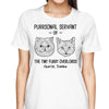 Purrsonal Servant Of Cat Head Outline Personalized Shirt