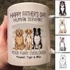 Happy Father‘s Day Good Morning Sitting Dog Personalized Mug