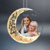 Grandma Grandkids On Moon Photo Uploaded Personalized Acrylic Ornament