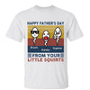 Retro Little Squirts Cute Kids Happy Father‘s Day Gift Personalized Shirt