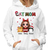 Christmas Pattern Doll Cat Mom Personalized Shirt