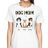 Half Leopard Dog Mom Cute Sitting Dog Personalized Shirt