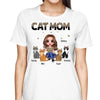 Leopard And Black Cat Mom Doll Personalized Shirt
