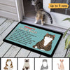 Fluffy Cat House Rules Funny Gift For Cat Lover Personalized Doormat