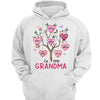 Grandma Heart Tree Grandkids Names Personalized Shirt