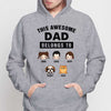 Dad Belongs To Kids Dogs Cats Father‘s Day Gift Personalized Hoodie Sweatshirt