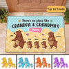 No Place Like Grandparents House Bears Personalized Doormat