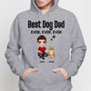 Best Dog Dad Ever Ever Ever Personalized Hoodie Sweatshirt