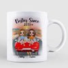 On The Road Doll Besties Sitting On Car Personalized Mug