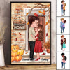 Home Sweet Home Couple Fall Season Personalized Poster