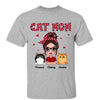 Polka Dot Pattern Doll Cat Mom Personalized Shirt