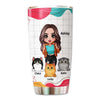 Cat Mom Cool Doll Personalized Tumbler