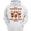 Pumpkin Spice, Fall And Cats Kinda Girl Personalized Shirt