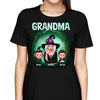 Halloween Grandma & Doll Kids Green Tree Canopy Personalized Shirt